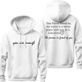 You Are Enough DRG Dear Person Behind Me Two Sided DRG Positivity Mental Health T-Shirts