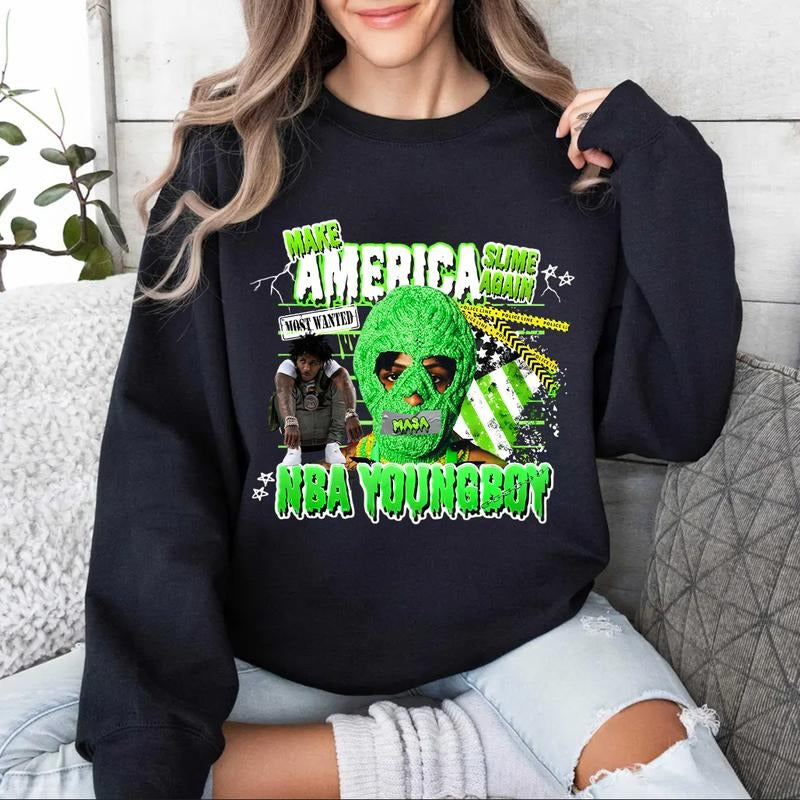 Youngboy Masa Tour 2025 Never Broke Again Rap Fans Street T-Shirts