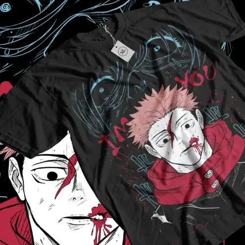 Yuji Itadori Aoi Jujutsu Kaisen Gojo Horror Anime Shirt All Size T-Shirts