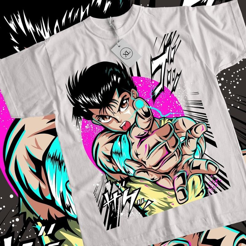 Yusuke Urameshi S 4XL Yu Yu Hakusho Youko Kurama Genkai Anime Shirt S 4XL T-Shirts