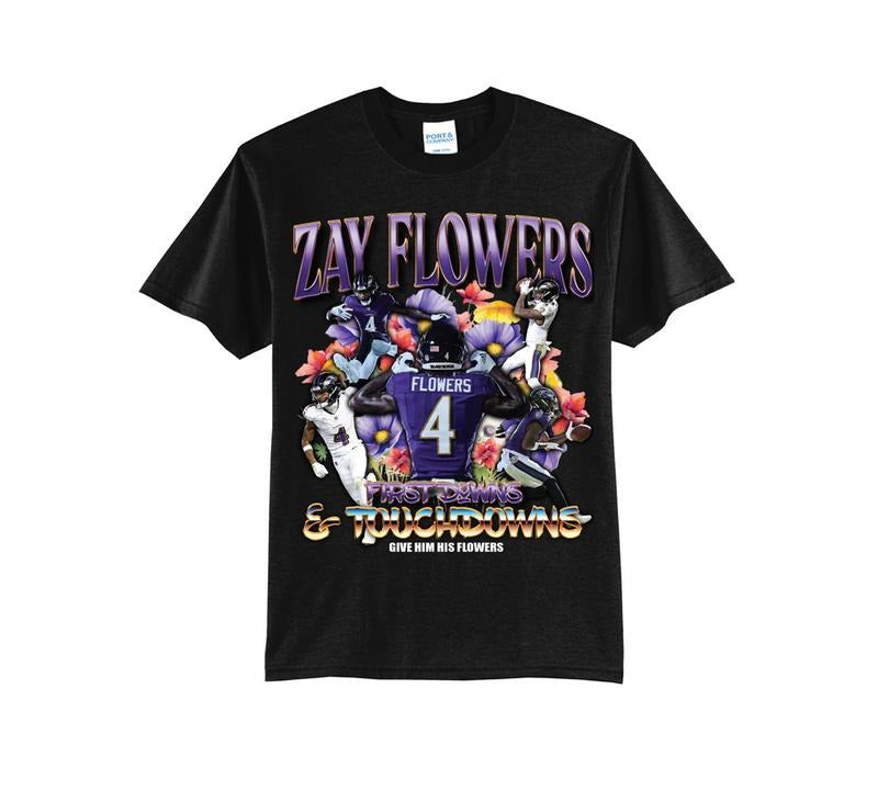 Zay Flowers Rapper T-Shirts