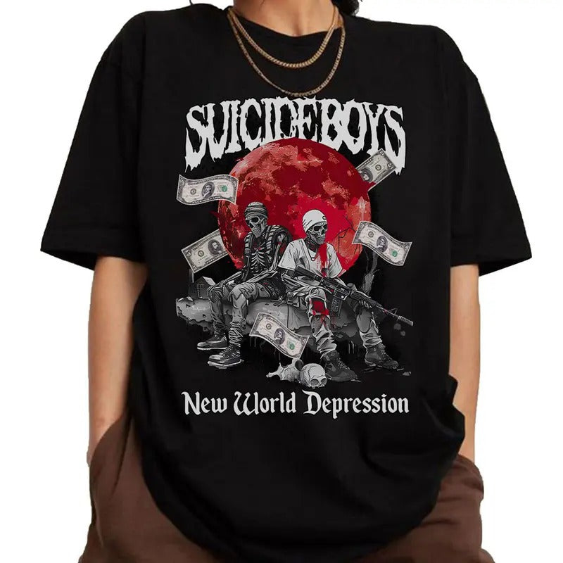 $Boy New World Depression Shirt T-Shirts