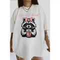 E But Feral Raccoon Raccoon Lovers Raccon Raccoon Casual Comfort T-Shirts