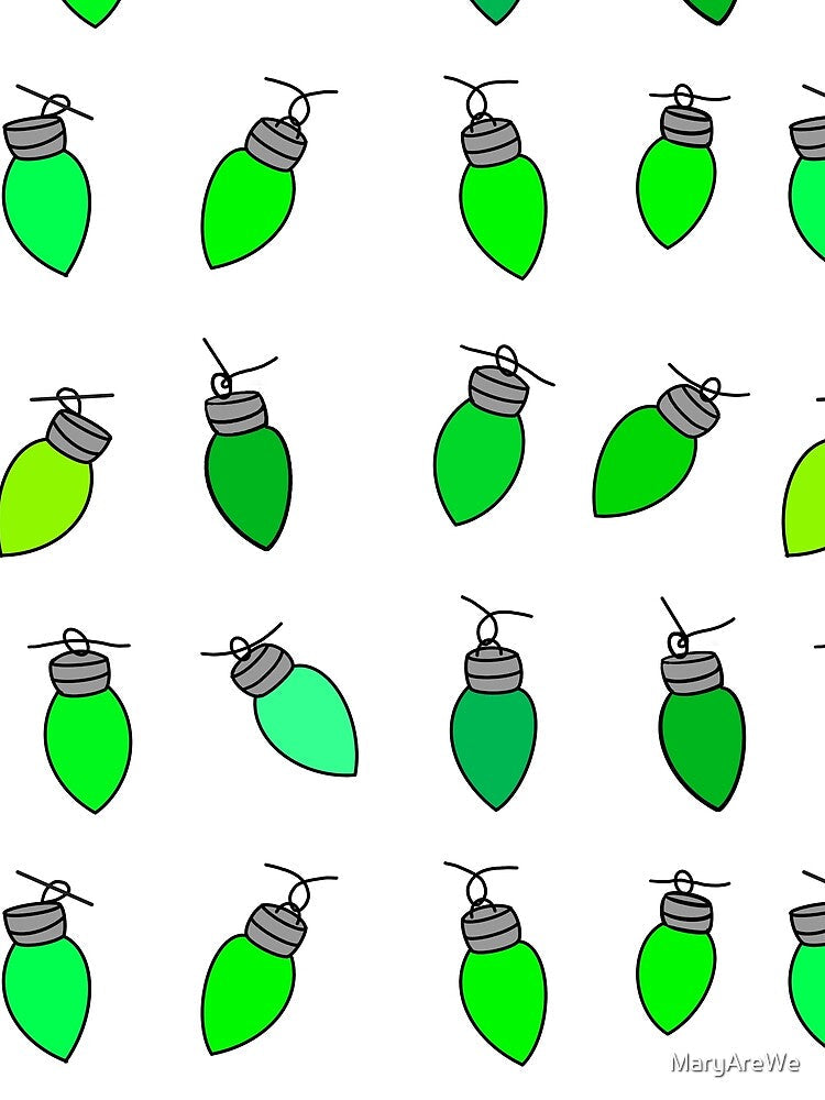 Green Christmas lights by MaryAreWe