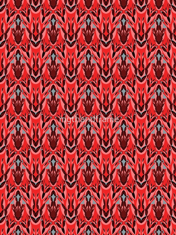 Boho Vibe Bohemian Chic Red Stylish Pattern by mythandframe