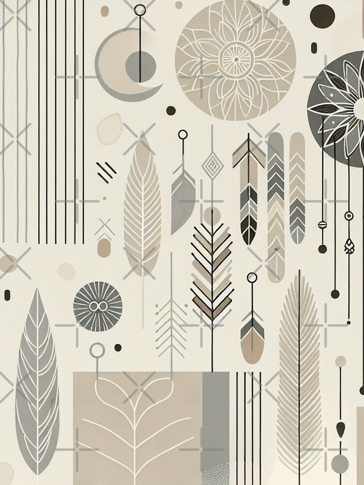Boho Abstract Background - 45 by Acabee