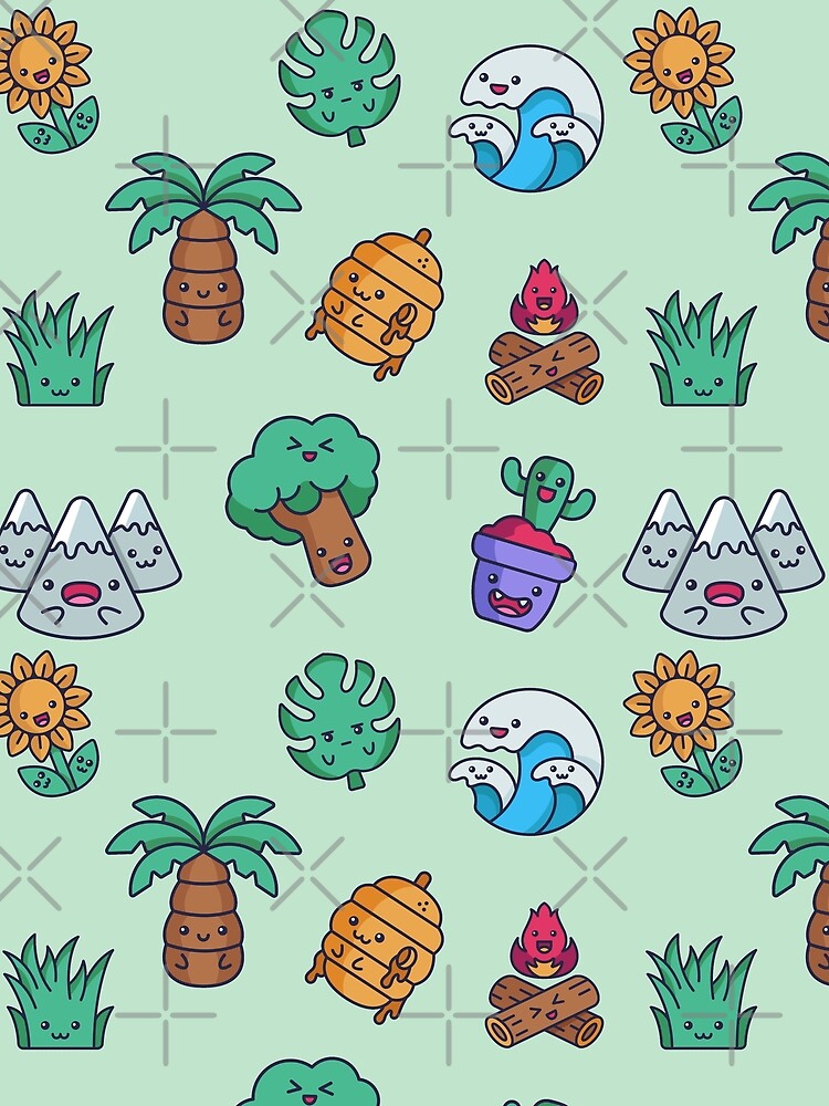 Cute Kawaii Nature Things Sticker Pack by ShareYourFaith