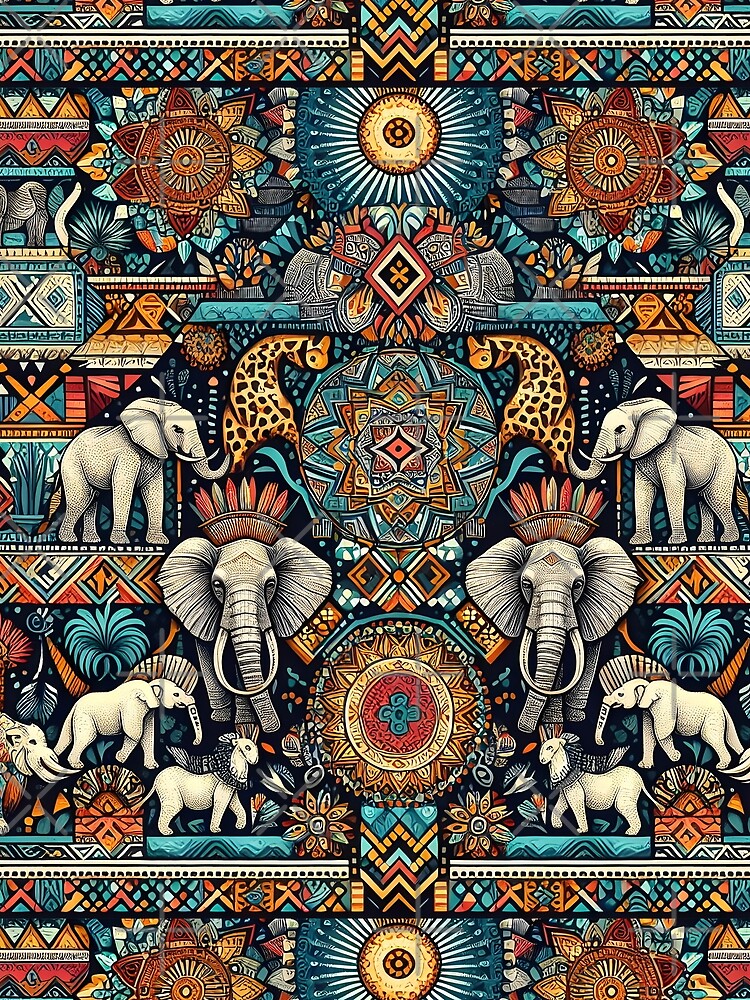 African Tribal Boho Pattern by Apex Designs