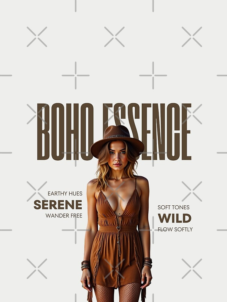 Boho Essence – Fashion Editorial Brown Aesthetic by MetaModel Studio