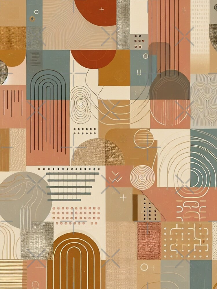 Boho Abstract Background - 15 by Acabee