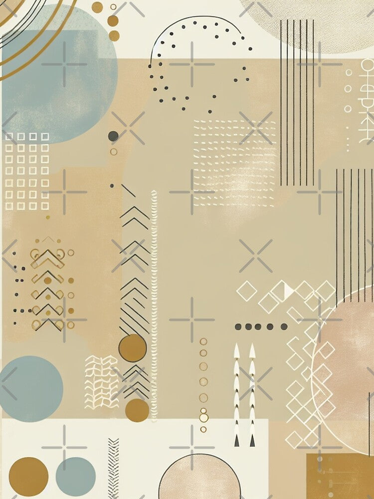 Boho Abstract Background - 35 by Acabee