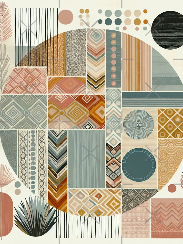 Boho Abstract Background - 42 by Acabee