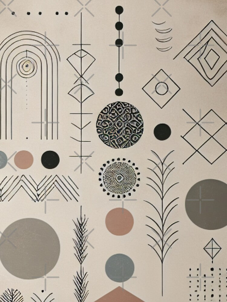 Boho Abstract Background - 28 by Acabee
