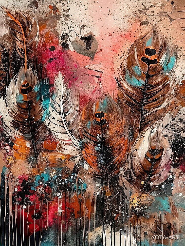Modern Boho Art. Mesmerising Bohemian Art Painting. 2 by YOTA-ART
