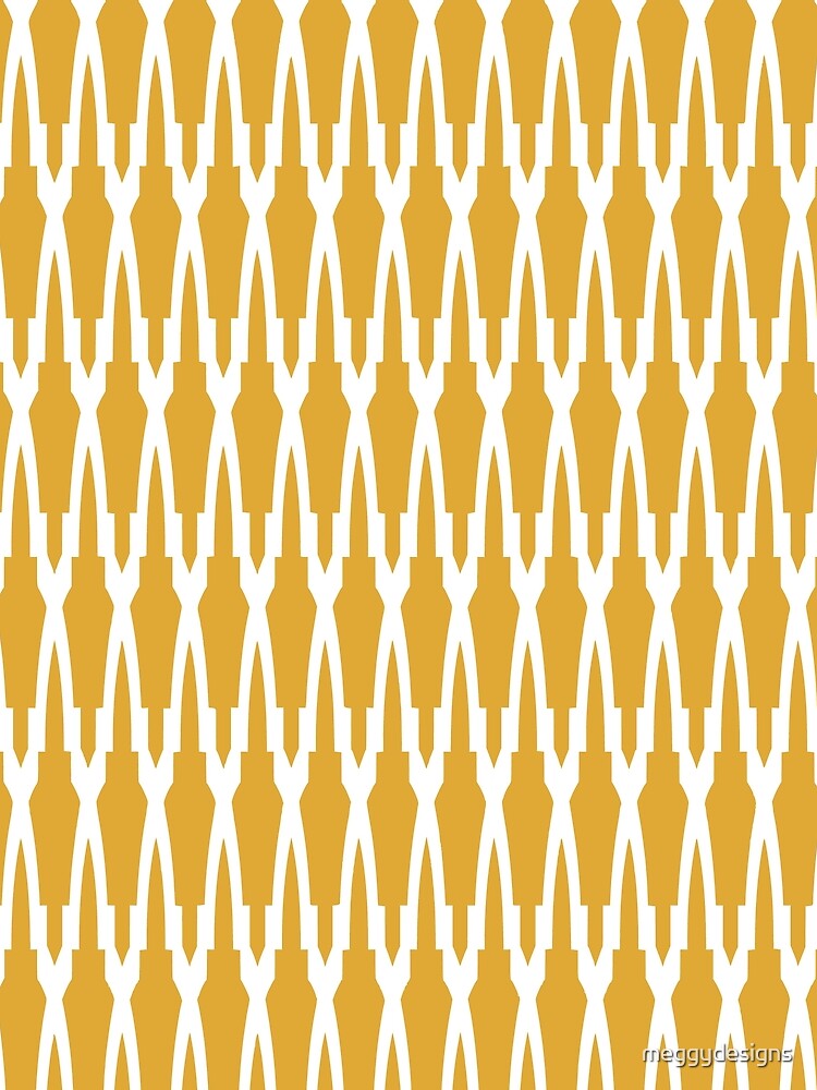 Boho Decor, Mud Cloth Pattern, Mustard Yellow by meggydesigns