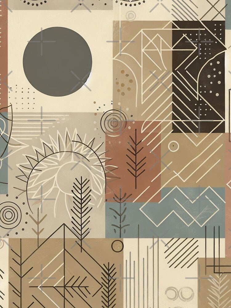 Boho Abstract Background - 27 by Acabee