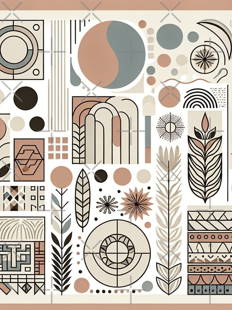 Boho Abstract Background - 47 by Acabee