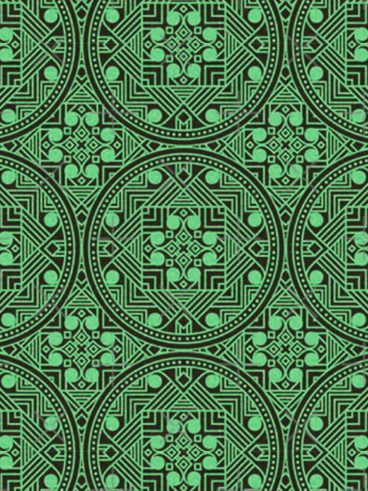 Green Floral Pattern by bohobeauti