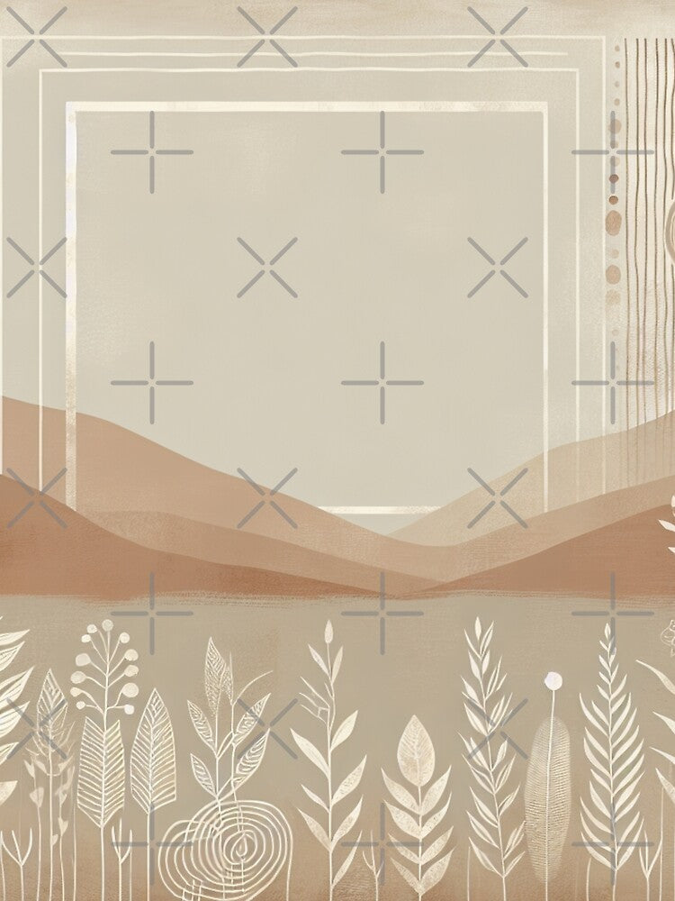Boho Abstract Background - 32 by Acabee
