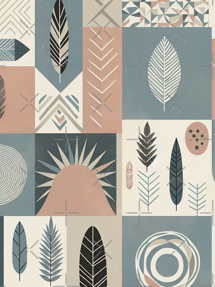 Boho Abstract Background - 46 by Acabee