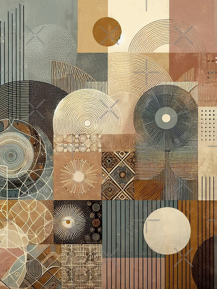 Boho Abstract Background - 44 by Acabee