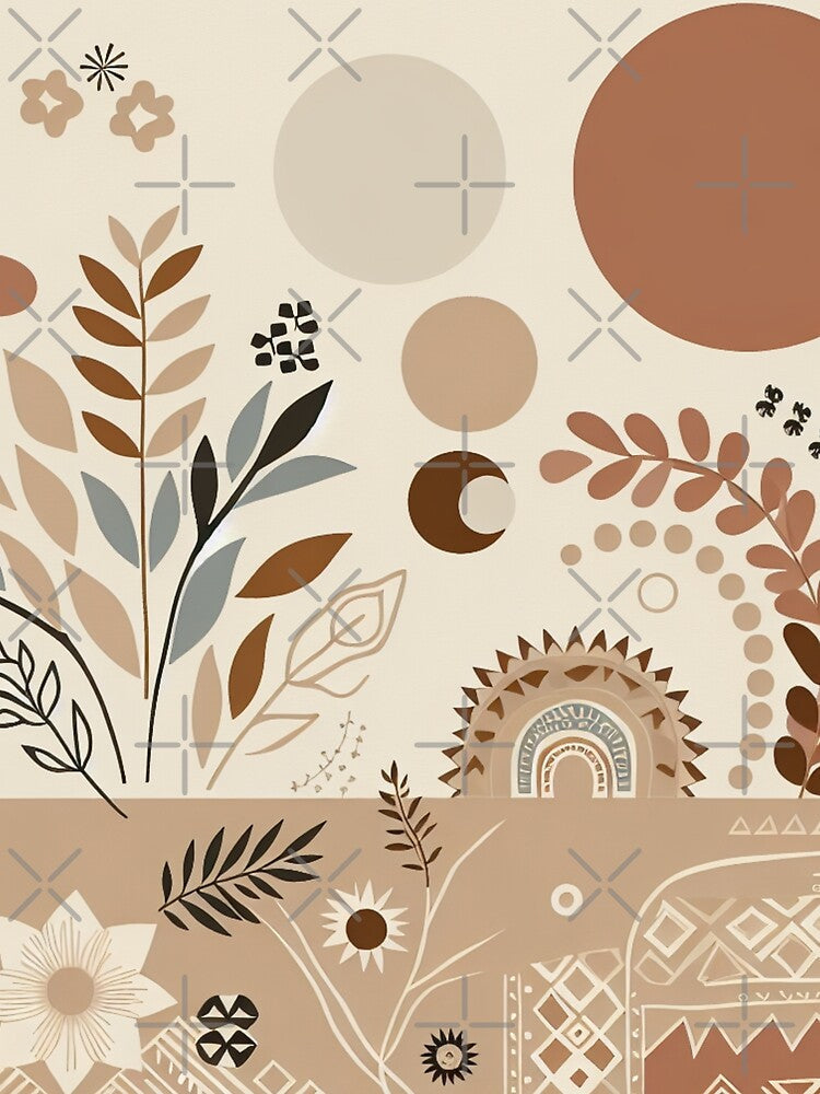 Boho Abstract Background - 31 by Acabee