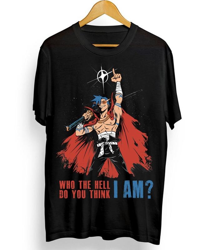 Kaminan New S 4XL Tengen Toppa Gurren Lagann Gurren Lagann Anime Manga Shirt T-Shirts