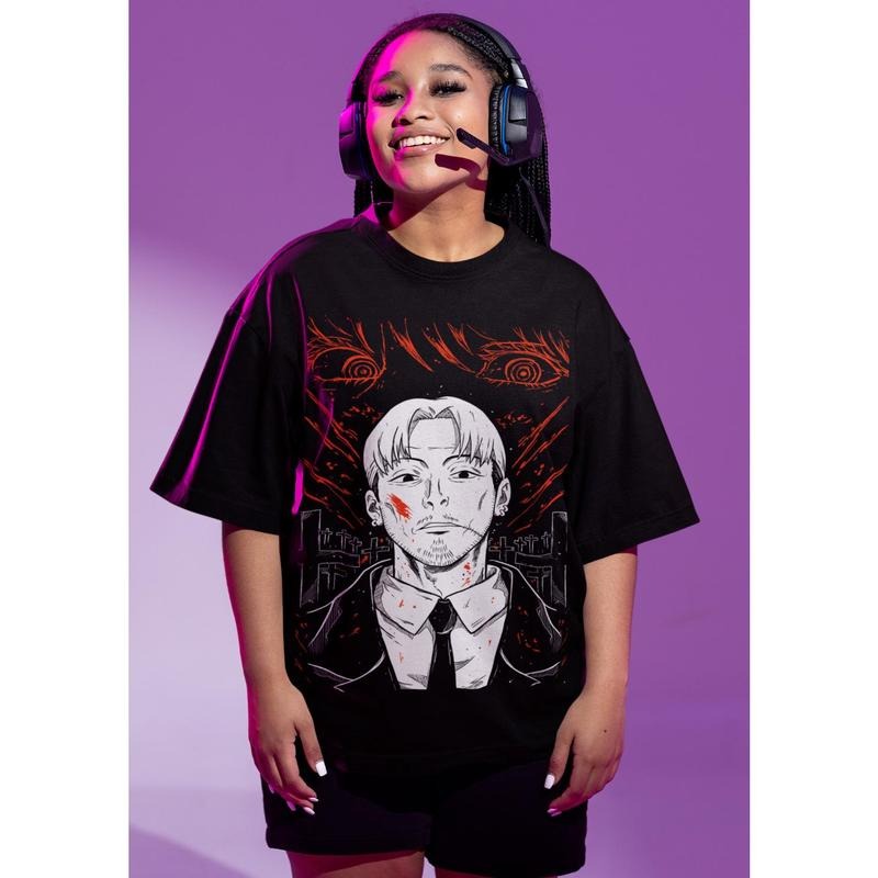 Kishibe S 4XL Chainsaw Man Deat Anime Manga S 4XL S 4XL T-Shirts