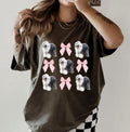 Old English Sheepdog Bows Shirt ~ Relaxed Fit Printed USA Womenswear Casual Comfort Cotton Top Athletic Boho Chicbrown Chihuahua T-Shirts