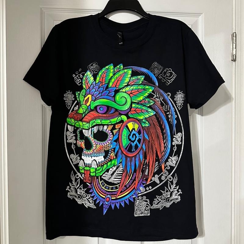 Penacho Quetzacoalt Y Shirt Black Cotton T-Shirts