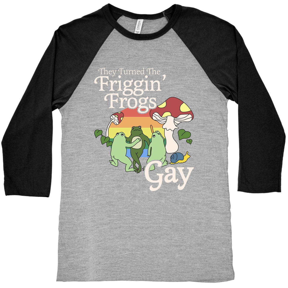 Gay Frogs Baseball Tee
