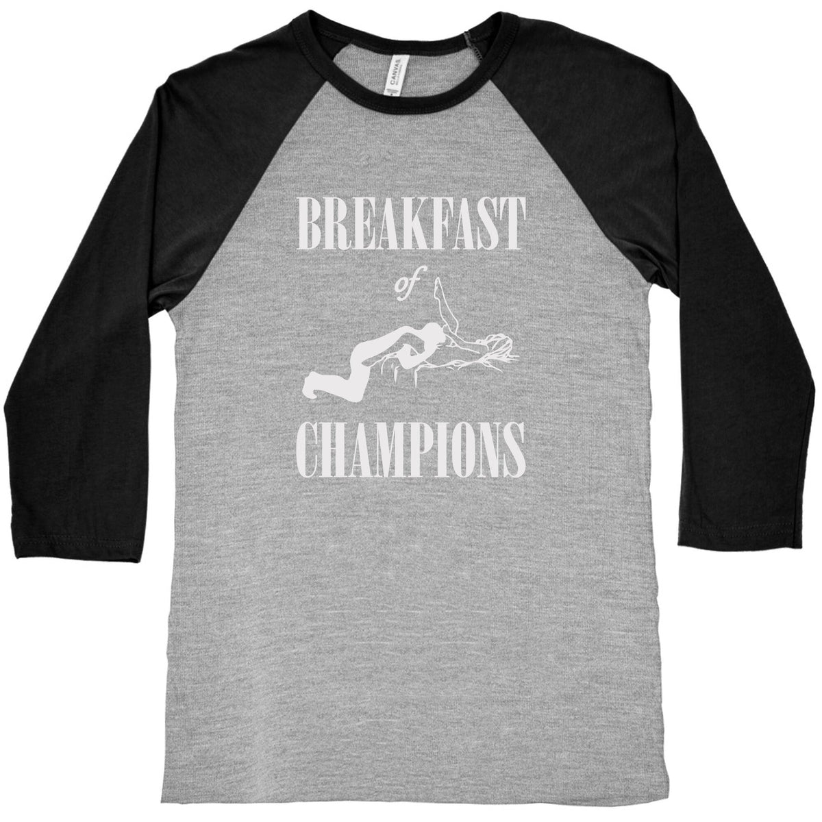Breakfast Of Champnions Baseball Tee