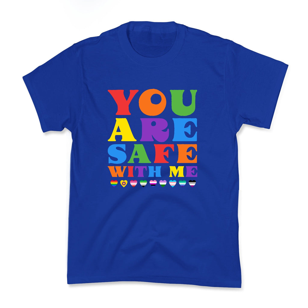 You Are Safe With Me Kids Tee