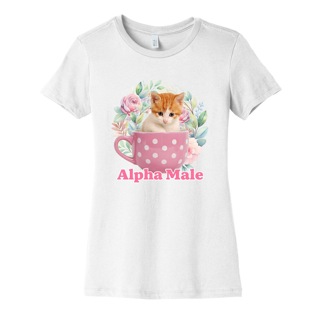 Alpha Male Kitten Womens Cotton Tee
