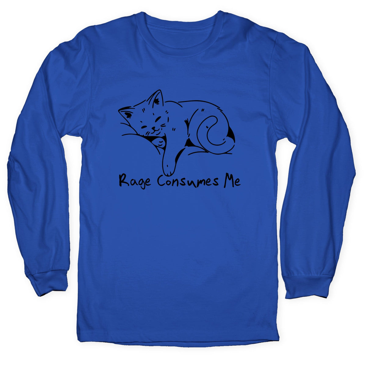 Rage Consumes Me Kitten Longsleeve Tee