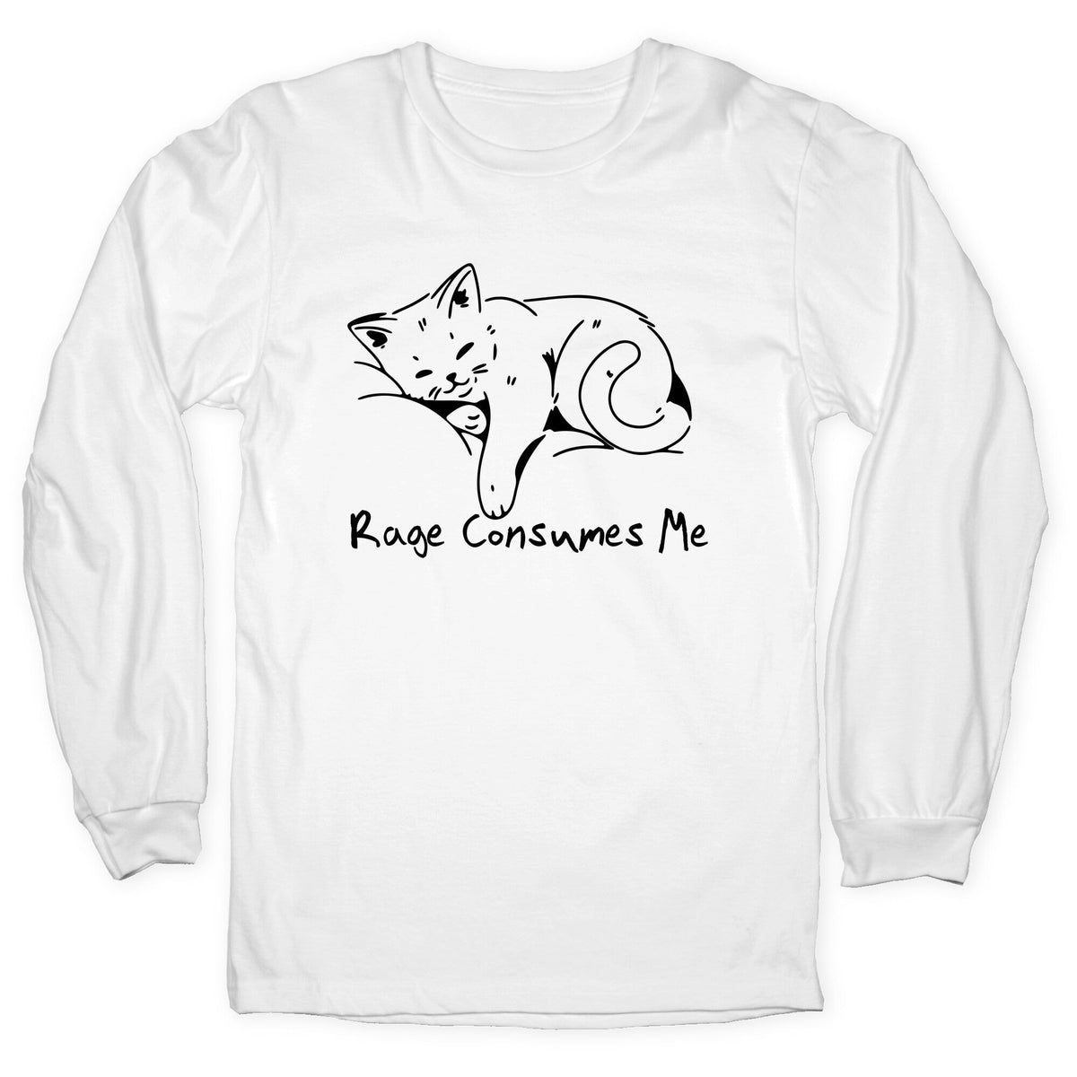 Rage Consumes Me Kitten Longsleeve Tee