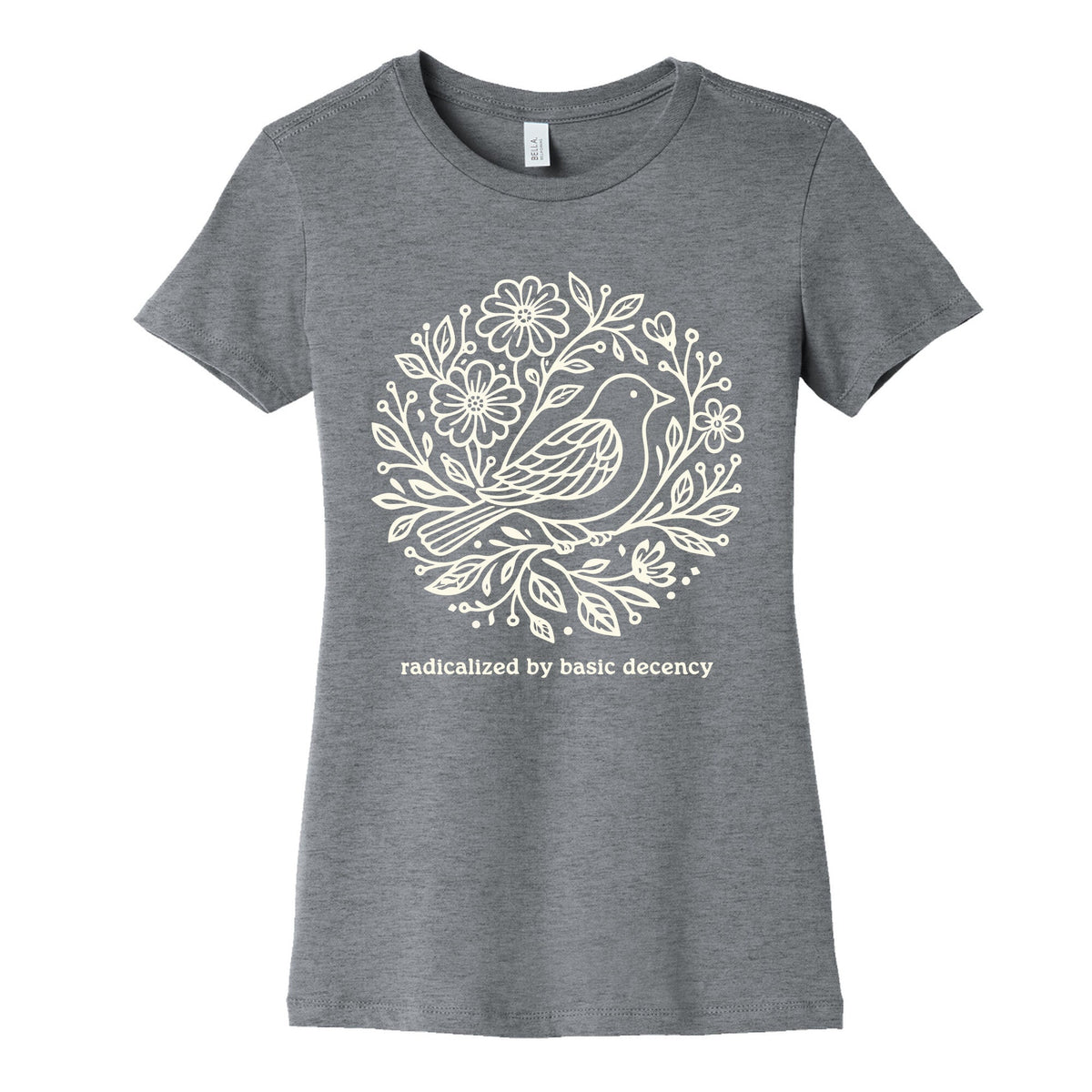Radicalized By Basic Decency Womens Cotton Tee