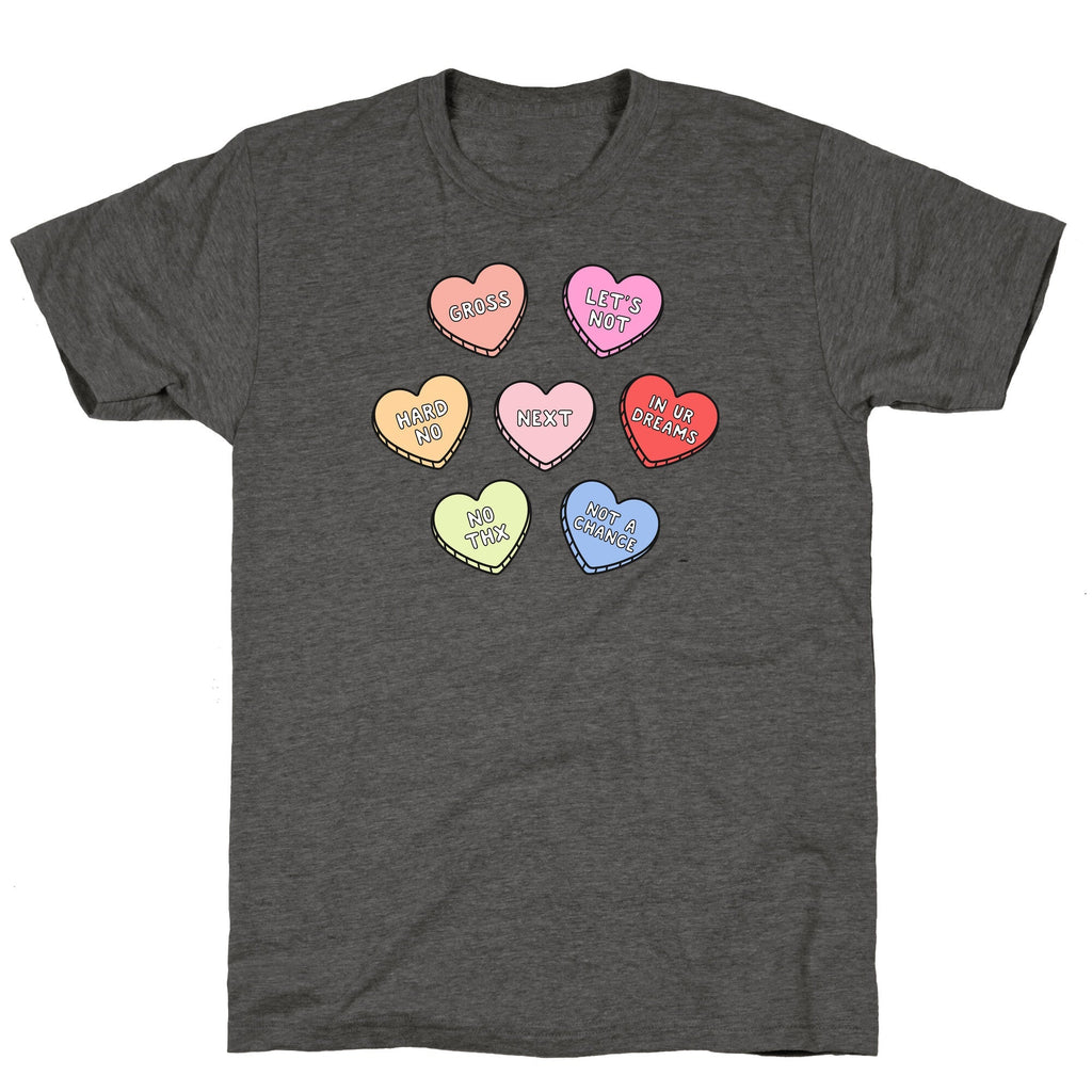 Sarcastic Candy Hearts Unisex Triblend Tee