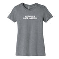 Hot Girls Hate Fascism Womens Cotton Tee