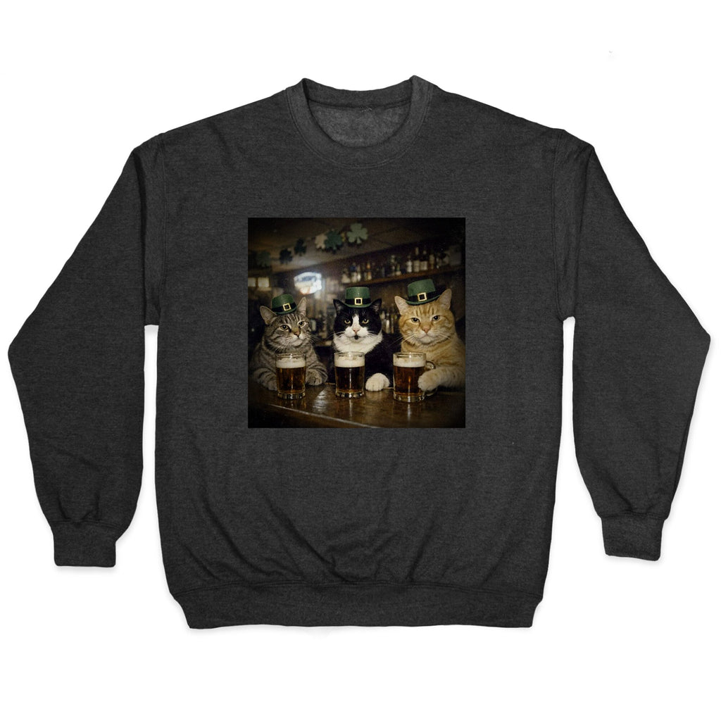 Saint Patrick Cats Crewneck