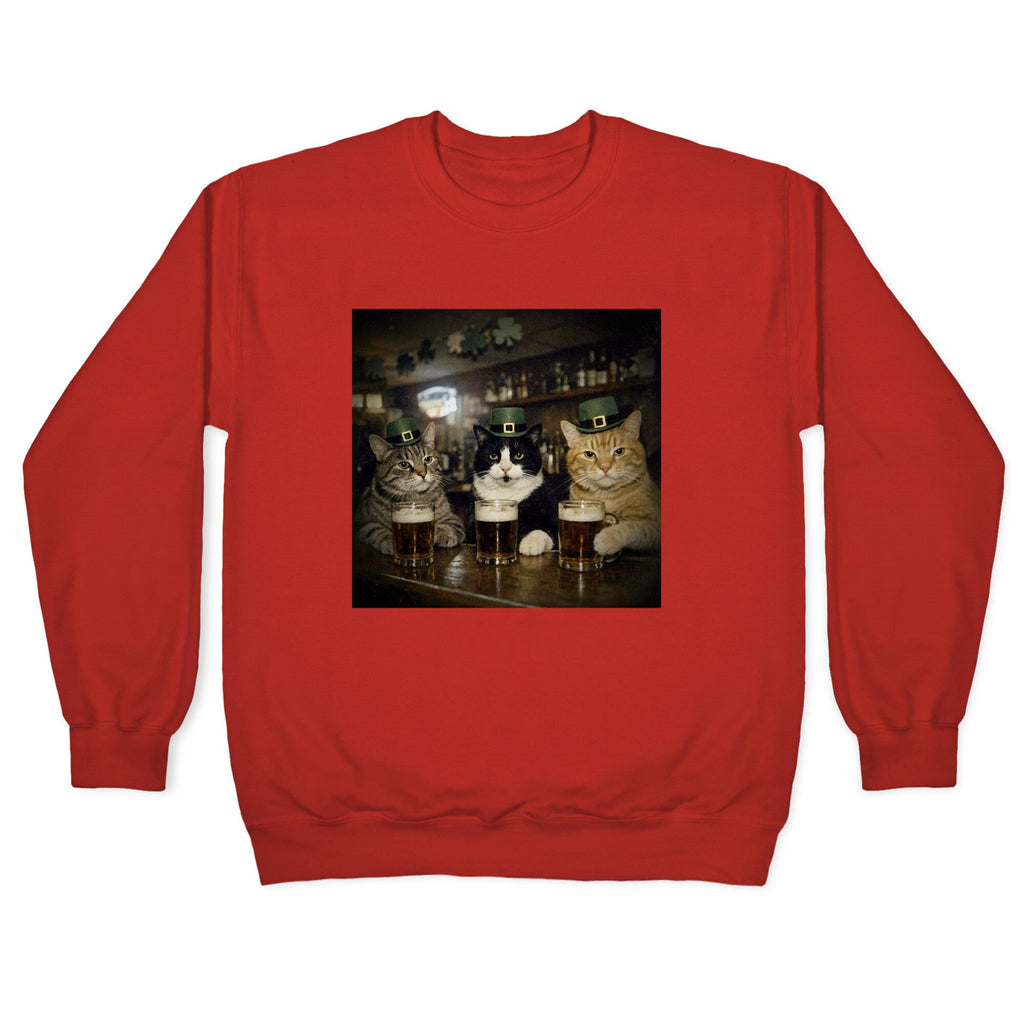 Saint Patrick Cats Crewneck