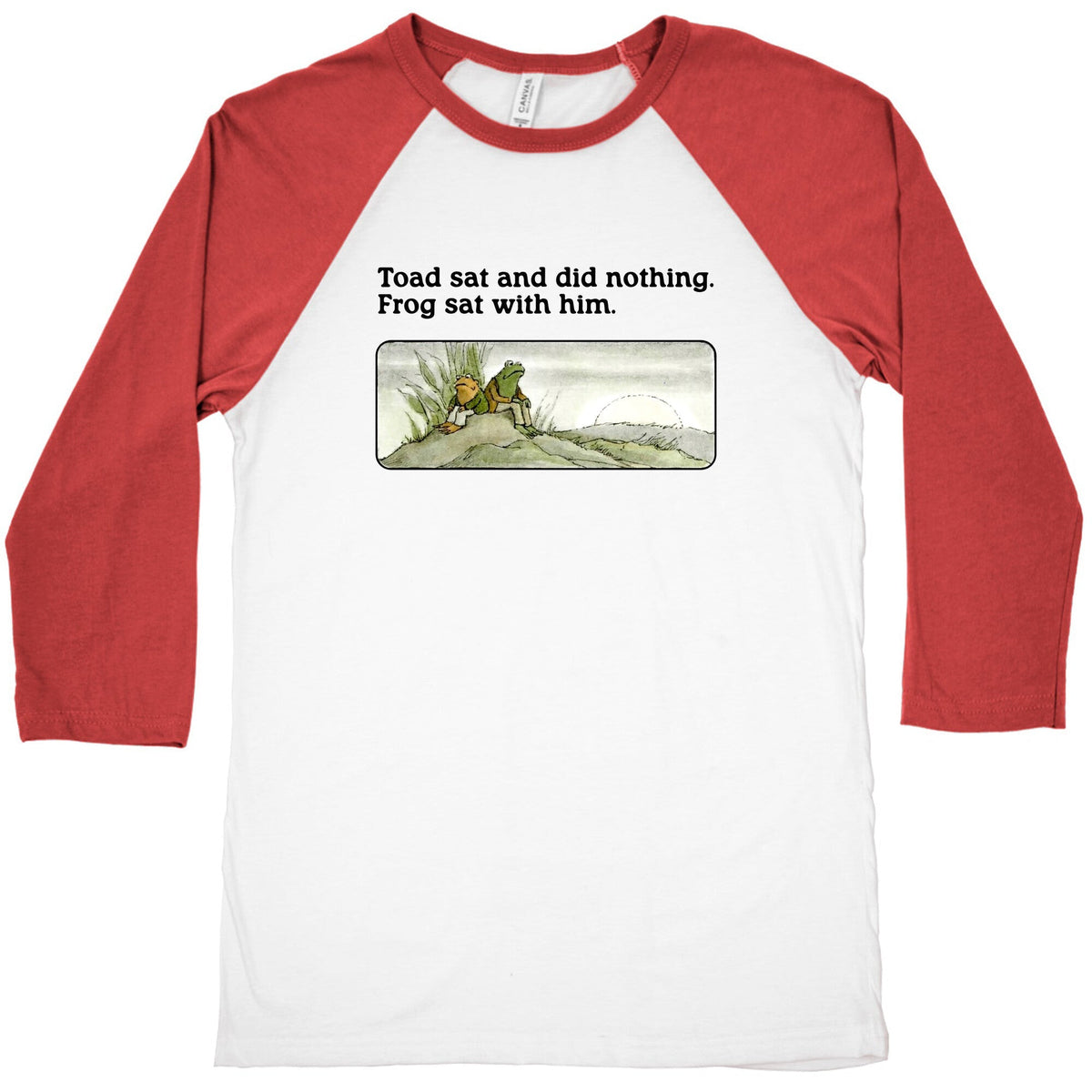 Toad Sat And Did Nothing Baseball Tee