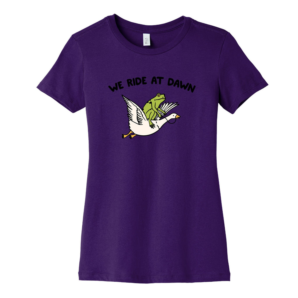 We Ride At Dawn Womens Cotton Tee