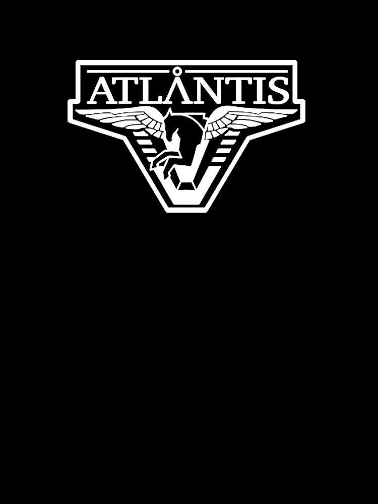 Stargate Atlantis White Logo by california-112