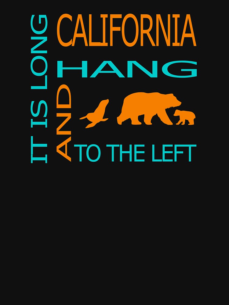 California it is long and hang to the left by Gliddertee