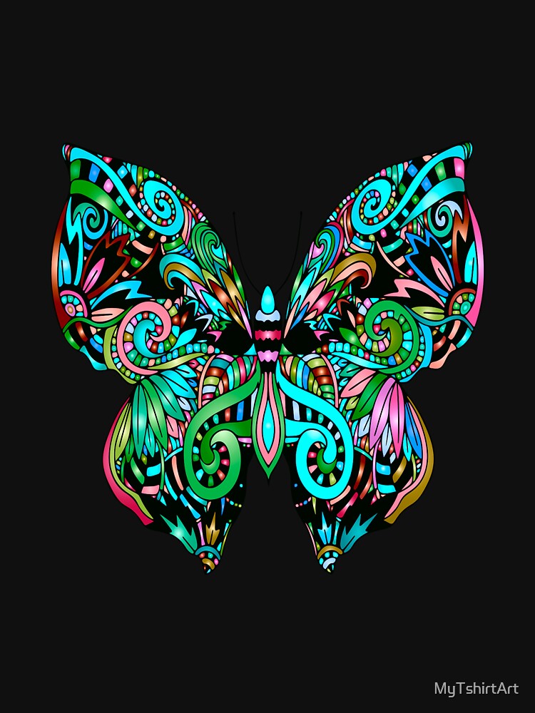 Butterfly Boho-Style by MyTshirtArt