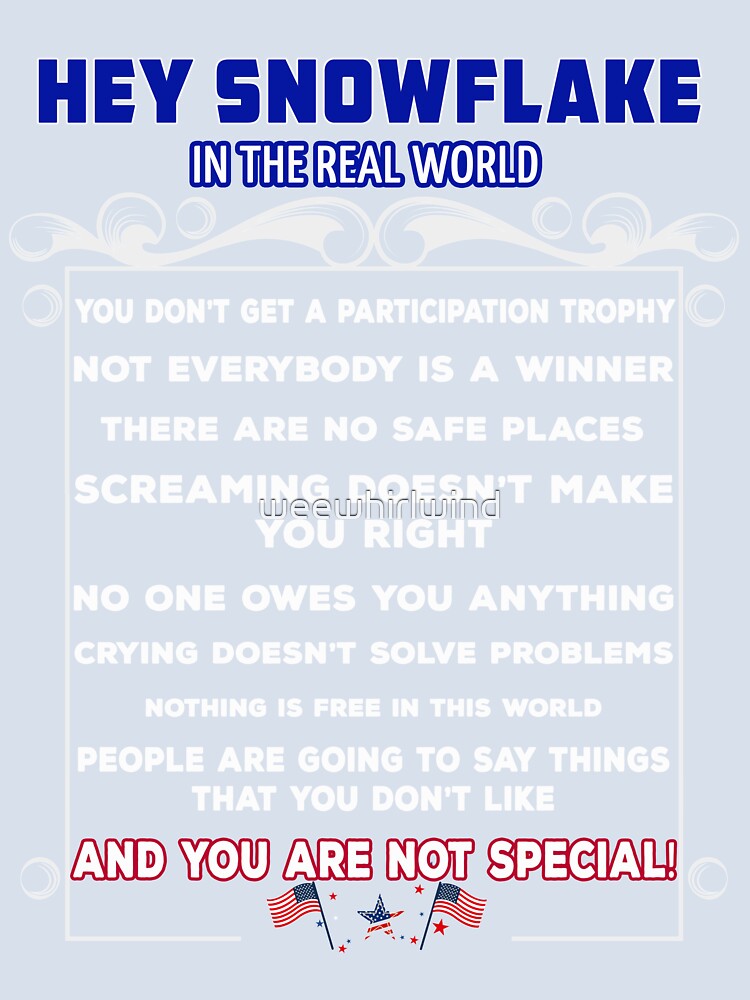 Hey SnowFlake In The Real World by weewhirlwind