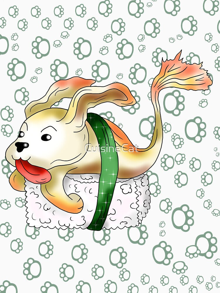 kawaii dogfish sushi by CuisineCat