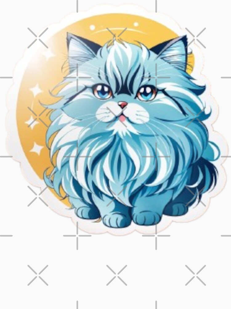 Cute Kawaii Persian Cat 010 by Alexis Art Collection