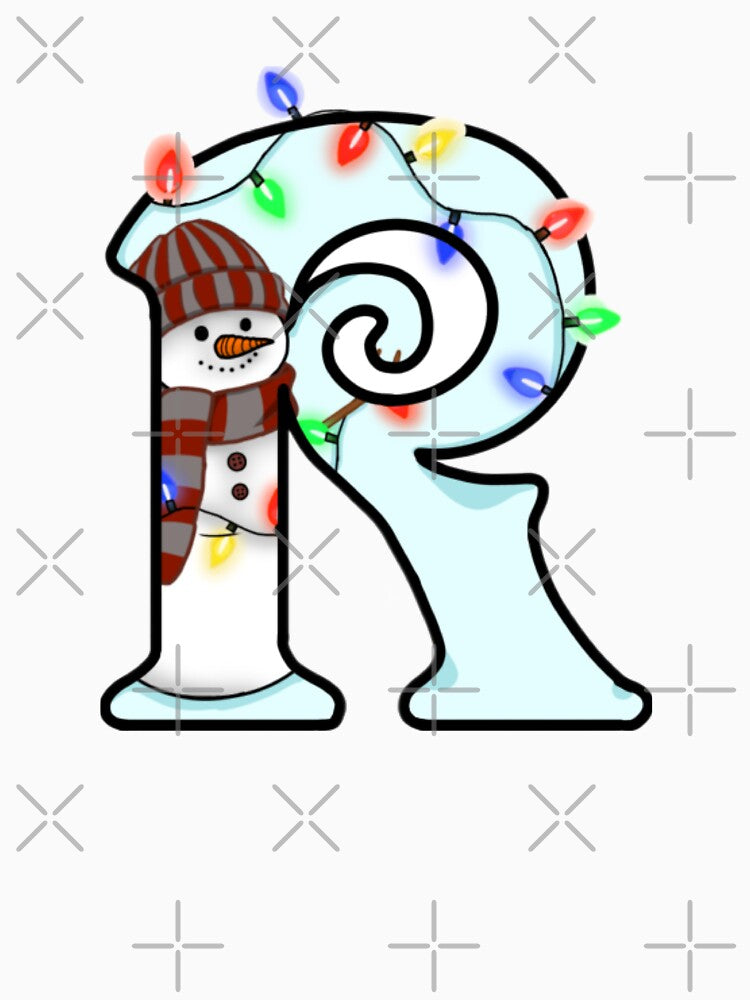 Holiday themed letter R by Artistkhg